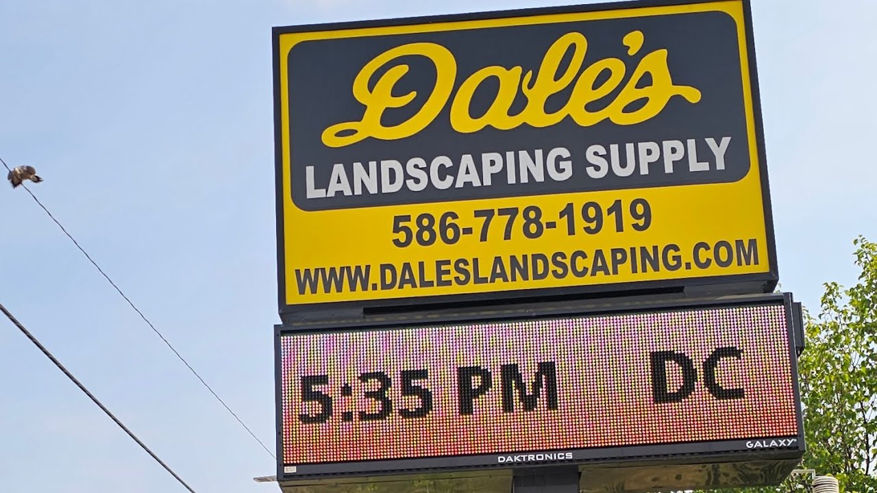Dale's landscape supply. The supplies they have and how I show my