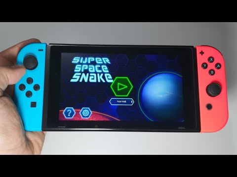 Super Space Snake Nintendo Switch handheld gameplay