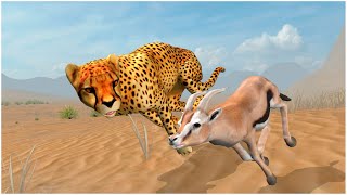 Wild Cheetah Sim 3D - Gameplay Wakthrough Part 1 screenshot 4