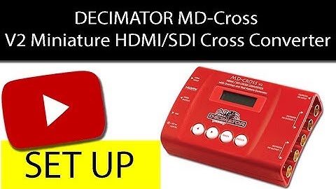 Camera Rentals | DECIMATOR MD-Cross V2 Miniature HDMI/SDI Cross Converter | IPGrentals.com