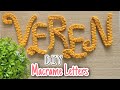 DIY Macrame Letters | tutorial membuat makrame huruf | tutorial macrame name