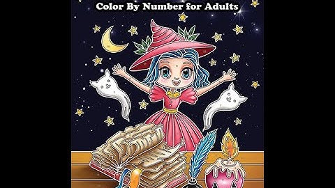 Cute Witches Color By Number Coloring Book For Adults -  Color Questopia   Flip Through!