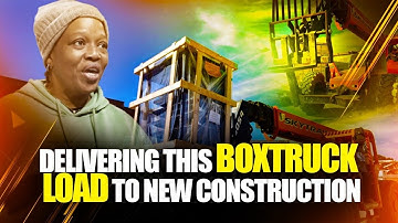 Delivering This Boxtruck 🚛💨 Load to New Construction | the Boxtruck Couple