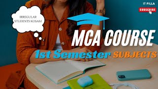 MCA SEMESTER - 1 SYLLABUS FULL EXPLANATION IN TELUGU | IT PILLA TUTORIAL | MCA COURSE | MCA SUBJECTS screenshot 5