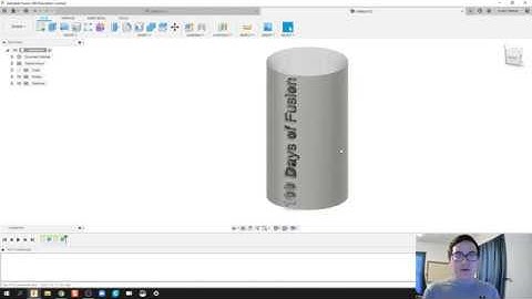 Emboss and Engrave - Day 77 of 100 Autodesk Fusion 360 Journey
