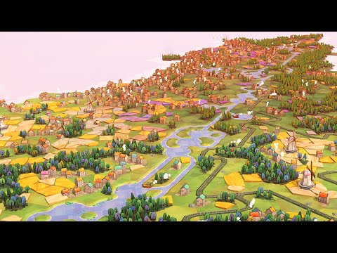 NEW - Building Perfect Villages, Farms, Railroads, & Canals | Dorfromantik City Builder Gampelay