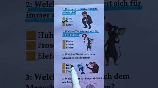 Nur 1% wissen das 😱 Tier Quiz auf Deutsch | Wie schlau bist du wirklich?