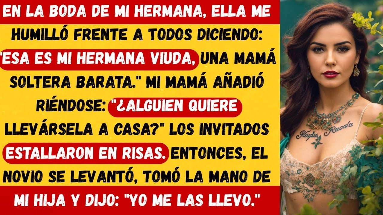 EN LA BODA DE MI HERMANA, ELLA SE BURLÓ DE MÍ LLAMÁNDOME UNA MAMÁ SOLTERA BARATA, PERO LUEGO SU NOVI