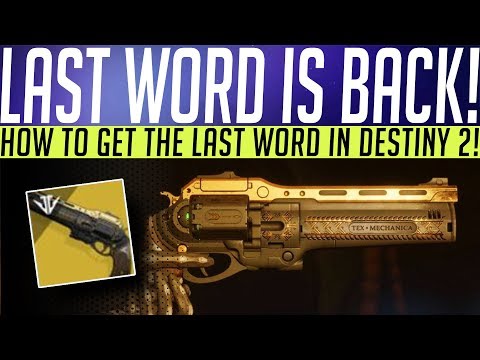 Video: Destiny 2 The Last Word Quest Uitgelegd En Hoe Je The Cleansing Step Snel Kunt Voltooien