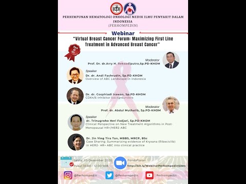 “Virtual Breast Cancer Forum : Maximizing First Line Treatment in Advanced Breast Cancer"