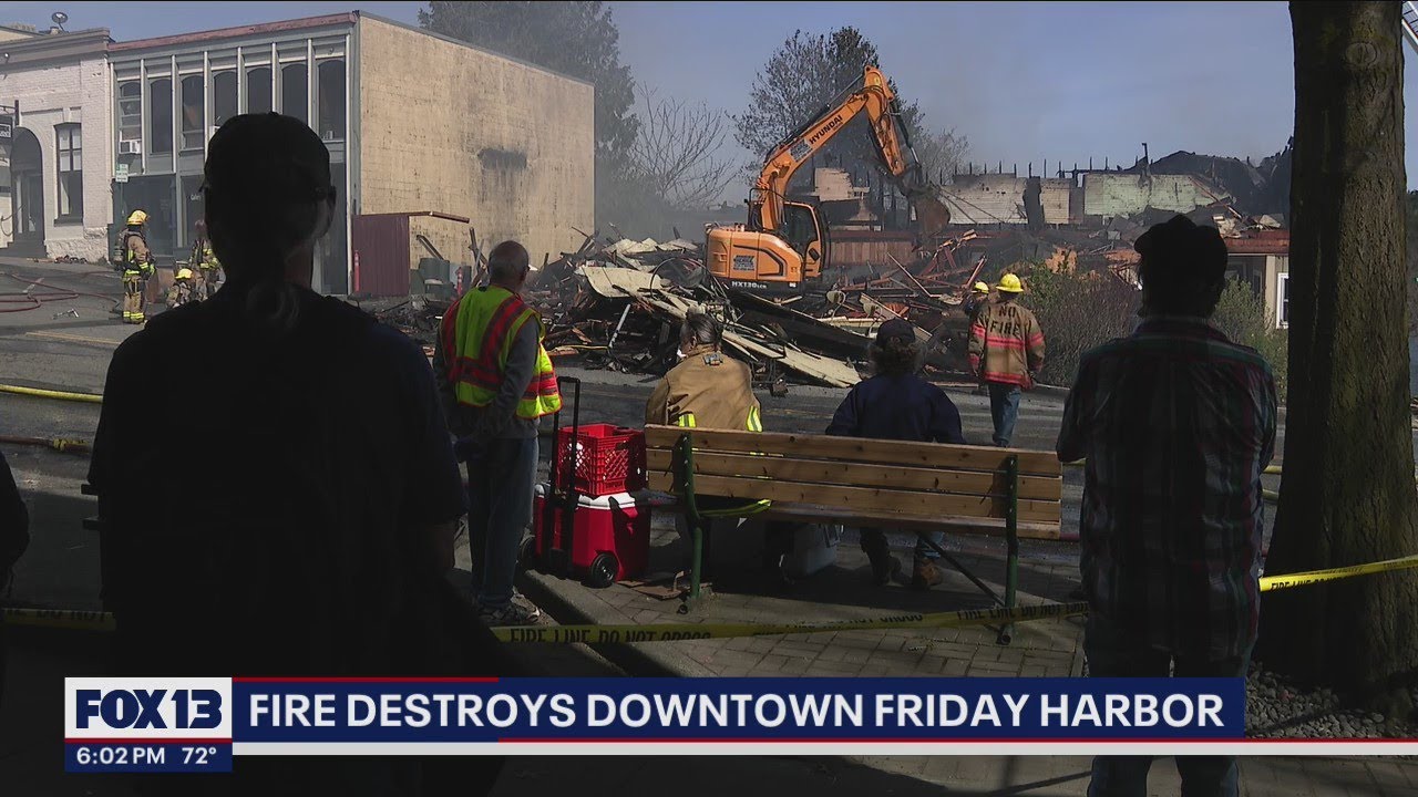 Fire destroys Friday Harbor's historic downtown | FOX 13 Seattle