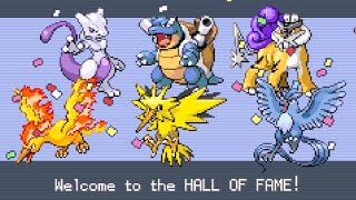 Pokémon Fire Red - Hall of Fame