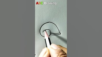 Easy Snail Drawing With Pencil | Drawing tutorial #shorts #drawing #Snail