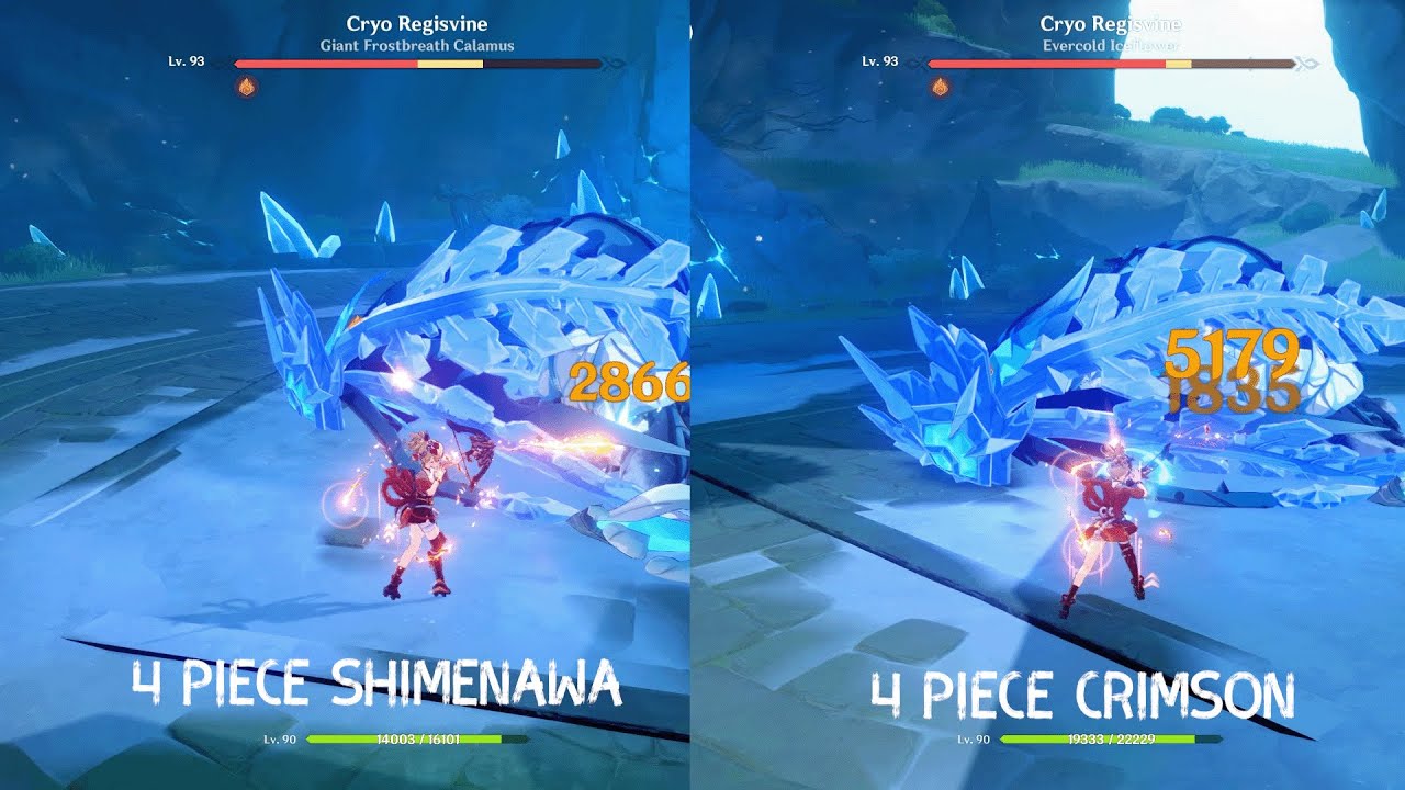 Yoimiya Crimson Witch Of Flames Vs Shimenawa Reminiscence || Genshin Impact