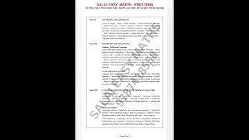 PG TRB MATHS | NEW SYLLABUS 2025