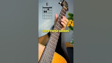 Open chords in the key of E !