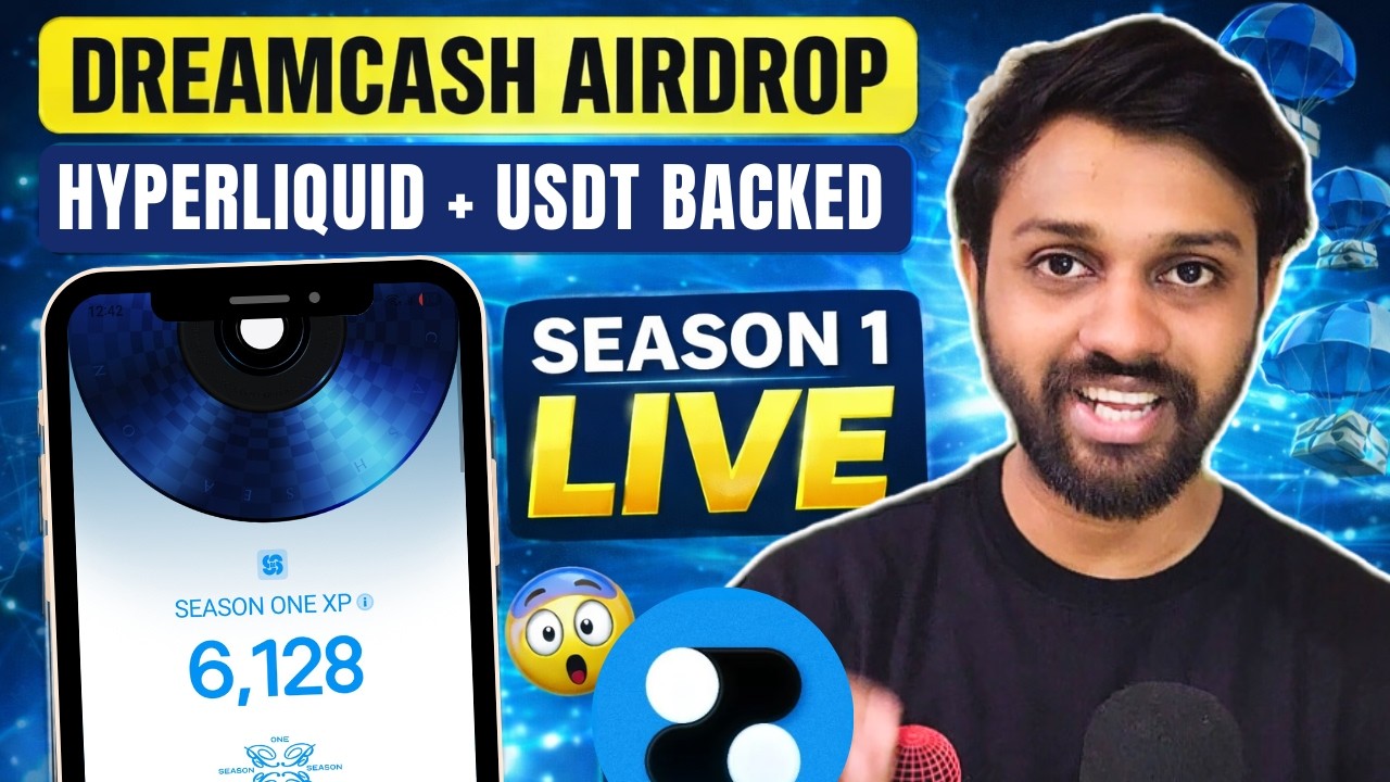 Dreamcash Airdrop Season 1 LIVE 🚀 | Hyperliquid + USDT Backed | Don’t Miss This!
