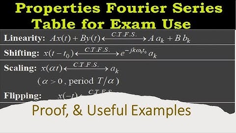 Fourier Series Properties: A Beginner