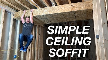 How To Frame A Ceiling Around Ductwork | DIY Ceiling Soffit