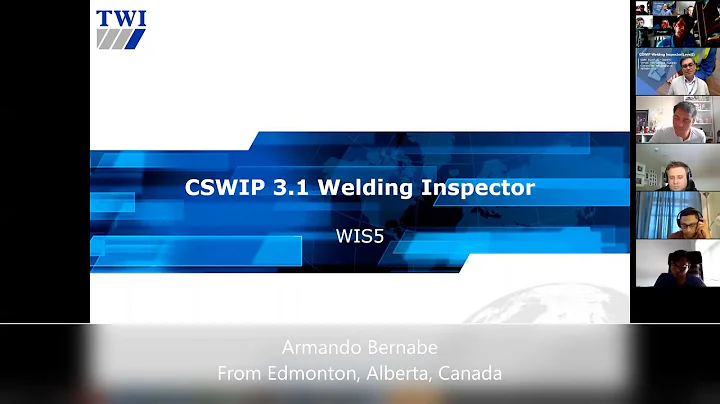 Candidate talks about CSWIP Welding Inspector Live...