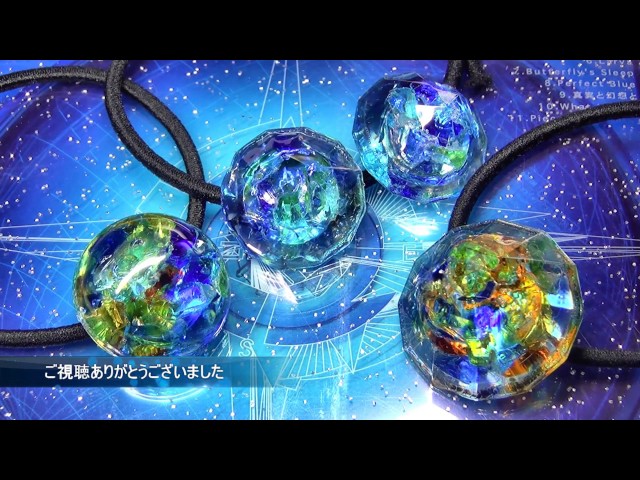 琉球ガラスのヘアゴム UVレジン - YouTube