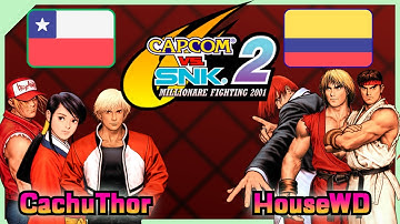 Capcom Vs. SNK 2 || CachuThor 🇨🇱 VS 🇨🇴 HouseWD || FLYCAST FIGHTCADE 2