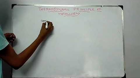 Chapter-1Metallurgy Ellingham diagram(Thermodynamical principle of metallurgy) class 12