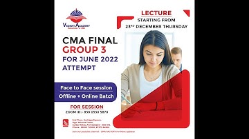 ANNOUNCEMENT OF NEW CMA BATCHES ( FOR JUNE 2022)