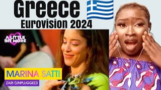 Marina Satti - Zari (Unplugged) Greece Eurovision 2024 REACTION