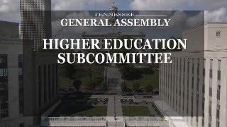 House Higher Education Subcommittee- March 12, 2025- House Hearing Room 2