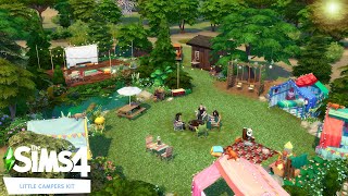 Little Campers Kit Camping grounds | The Sims 4 | House Build + Mini Tour