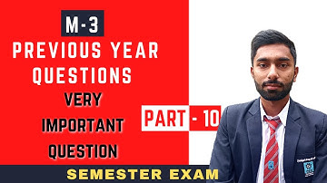 10. PTU M-3 Engineering Mathematics Previous Year Questions || Questions With Solutions || Easy Ways