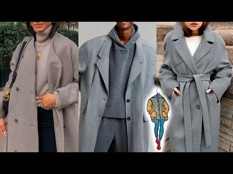 СЕРОЕ ПАЛЬТО самые стильные сочетания в 2023-2024//GRAY COAT the most stylish combinations in 2024