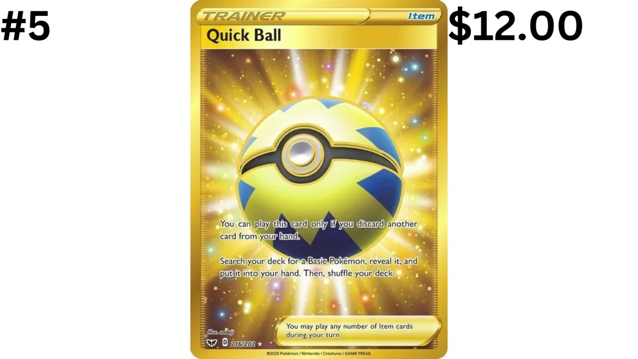 Top 10 cards in Sword and Shield Base