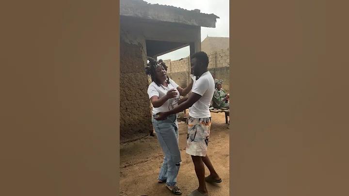 Toyin Abraham and Ibrahim Chatta dance together at movie location
