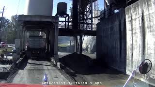 Asphalt catches fire from plant