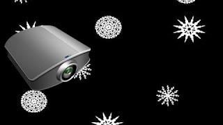 Digital Falling Snow Projection