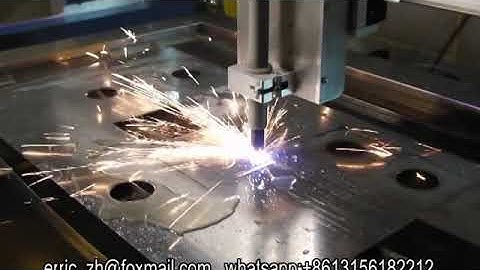 First test Plasma CNC Cutting Machine with water table. Hypertherm Powermax 65.
