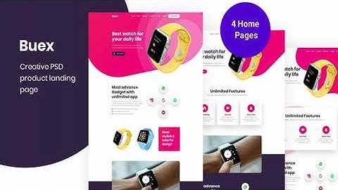 Buex- Product Landing Page PSD template | Themeforest Website Templates and Themes