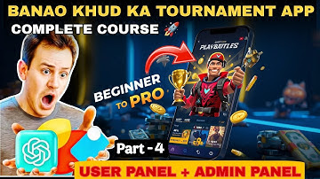 🔥 Tournament App Part-4 | Admin Panel Setup Full Guide | Step by Step in Hindi 🚀