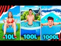 PISCINA DE 10 LITROS, 100 LITROS, 1.000 LITROS OU 1.000.000 DE LITROS! - Desafio