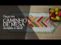 CAMINHO DE MESA COM RETALHOS DE TECIDO - Patchwork com Log Cabin + Trança Francesa!