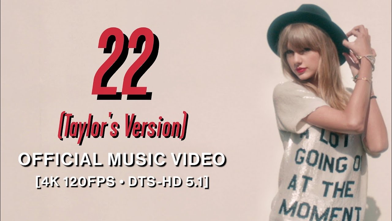Taylor Swift - 22 (Taylor's Version) (Official Music Video) [4K
