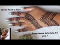 Henn simple main easy henna tutorials easy mehndi  henn facile