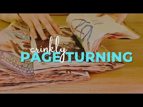 Crinkly Tingles ASMR - Crinkly Magazine Page Turning - Basic, Squeezing, HIFI and LOFI - No Talking