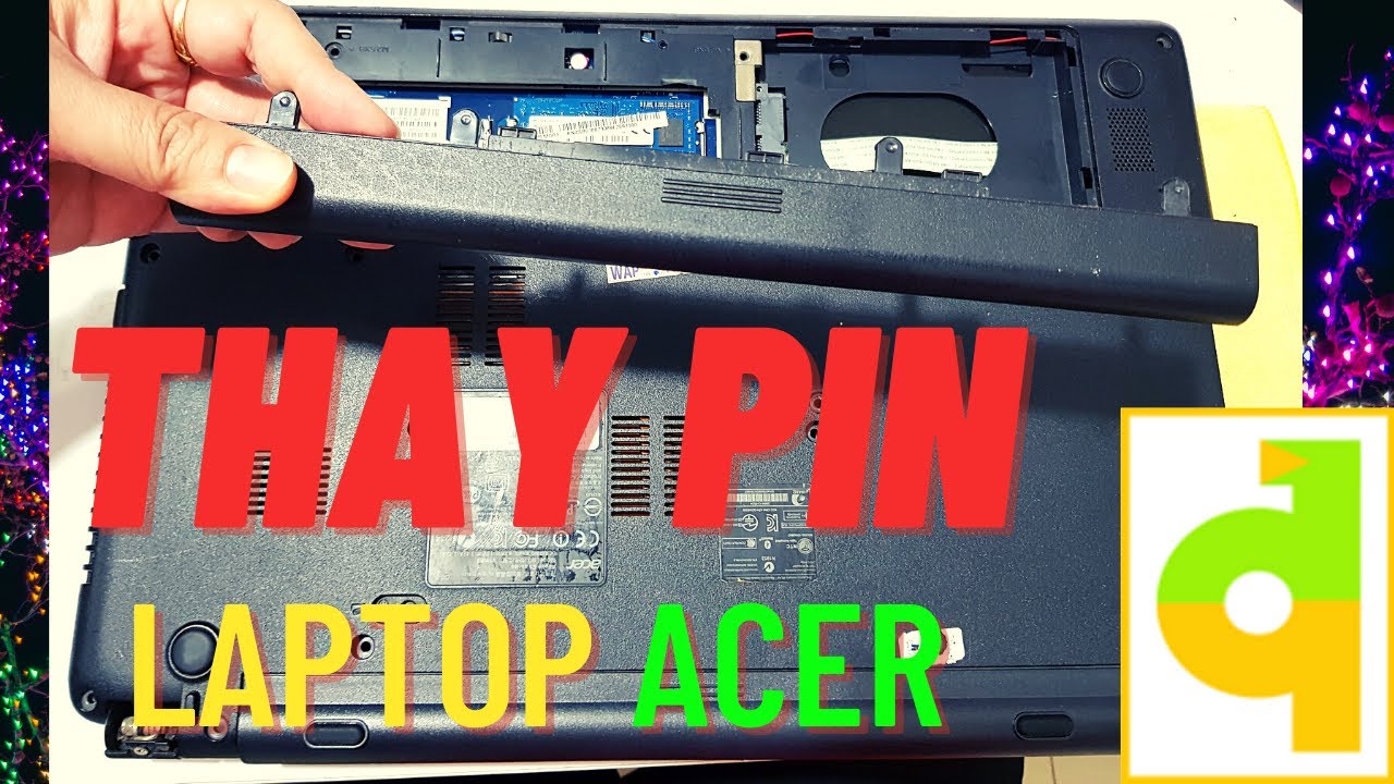 cách tháo pin laptop acer e1 470