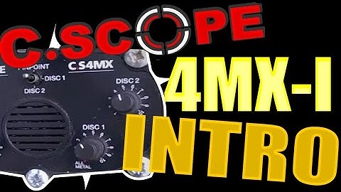 C.Scope CS4MX-i Metal Detector introduction