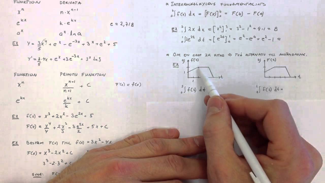 Matematik 3c Integraler