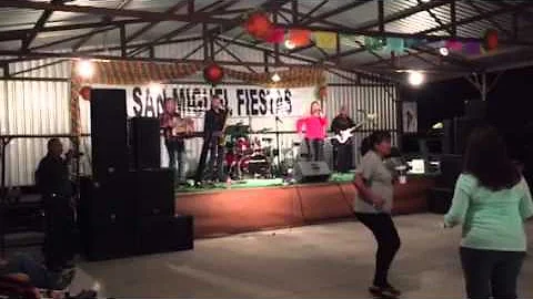 Justin on Drums in Socorro with Tanya griego