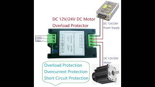 10a 20a 30a Dc 12v 24v Power Brushed Dc Protector Forward Reverse Controller